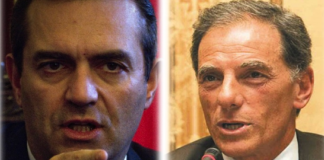 I due principali candidati per le amministrative a Napoli: Luigi de Magistris e Gianni Lettieri
