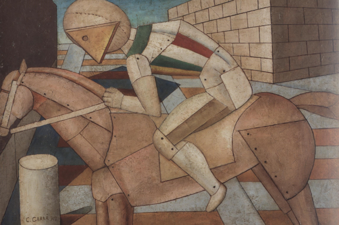 Il Cavaliere dello spirito occidentale, di Carlo Carrà, 1917