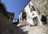 Una vista degli effetti del terremoto nel comune di Accumuli